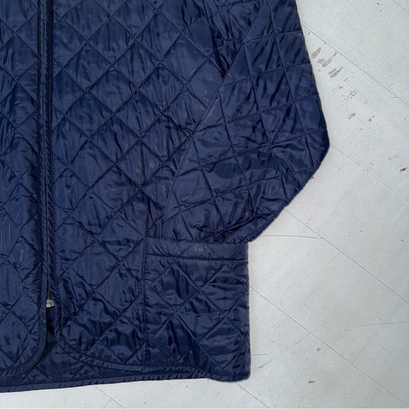 Vintage Men's Navy Quilted Jacket Retro 80s Or 90s Great Fit Made In Canada - Picture 2 of 6